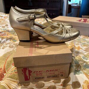 Re-Mix Starlet Soft Gold Heels